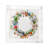Wreath Flowers Cotton Sateen Cocktail Napkins-66959391