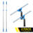 Window Washing Kit with Swivel Window Squeegee and 6' Telescopic Pole, 2 Pack-114268406