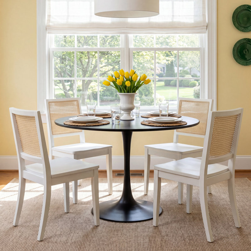 Nauset Round Iron Top with Iron Base Dining Table