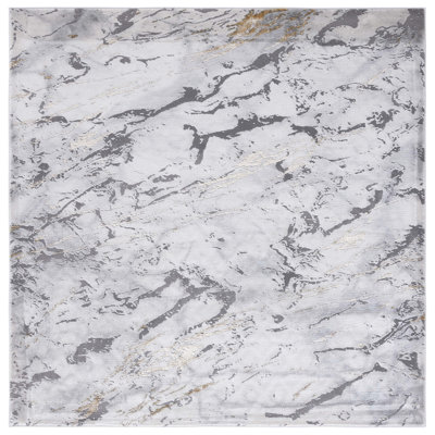 Linley Abstract Gray/Gold Area Rug