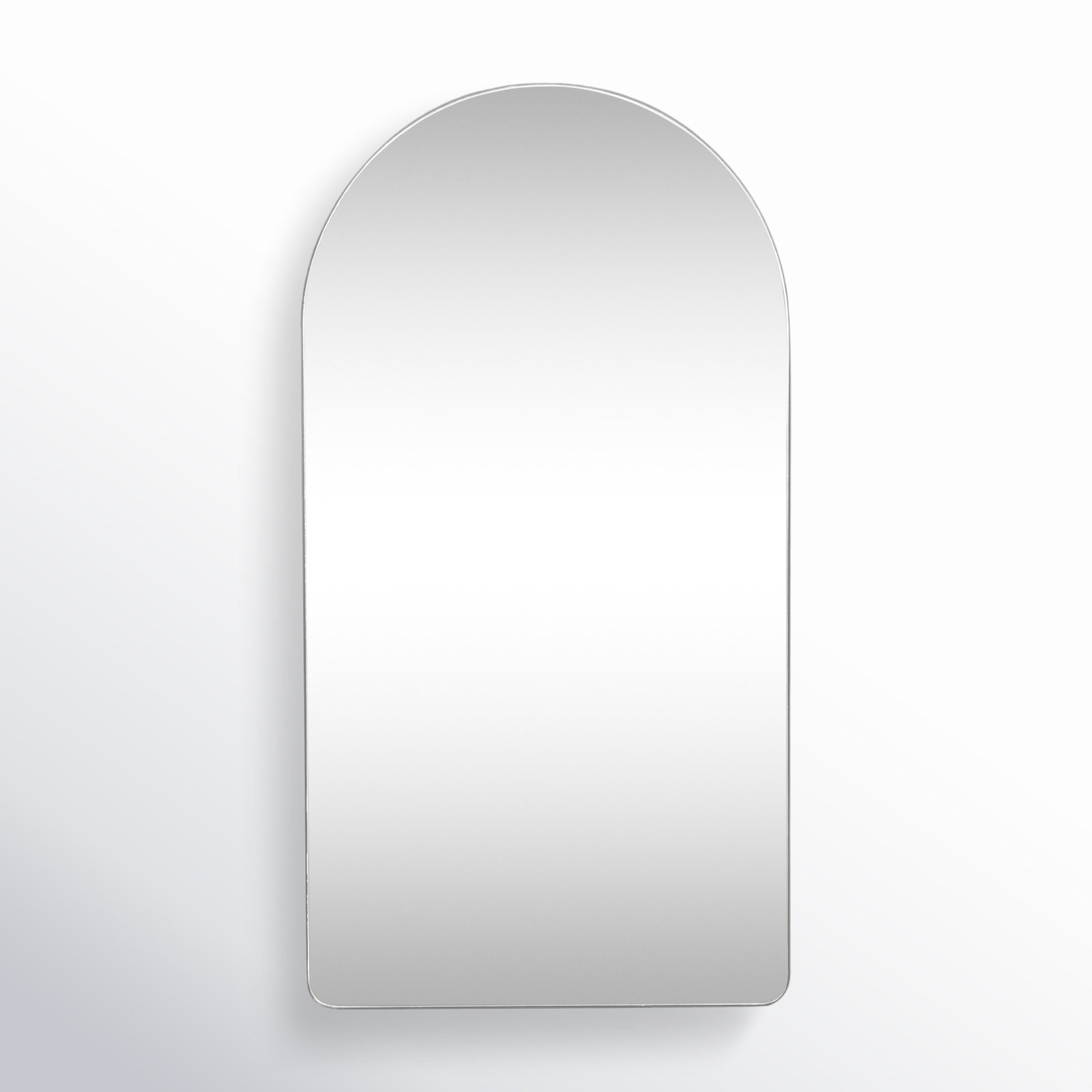 Eaton Arched Recessed Medicine Cabinet, Sliver