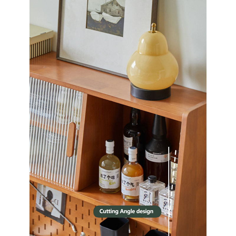Armoire garde-manger moderne et simple en rotin tissé multifonctionnel de grande capacité