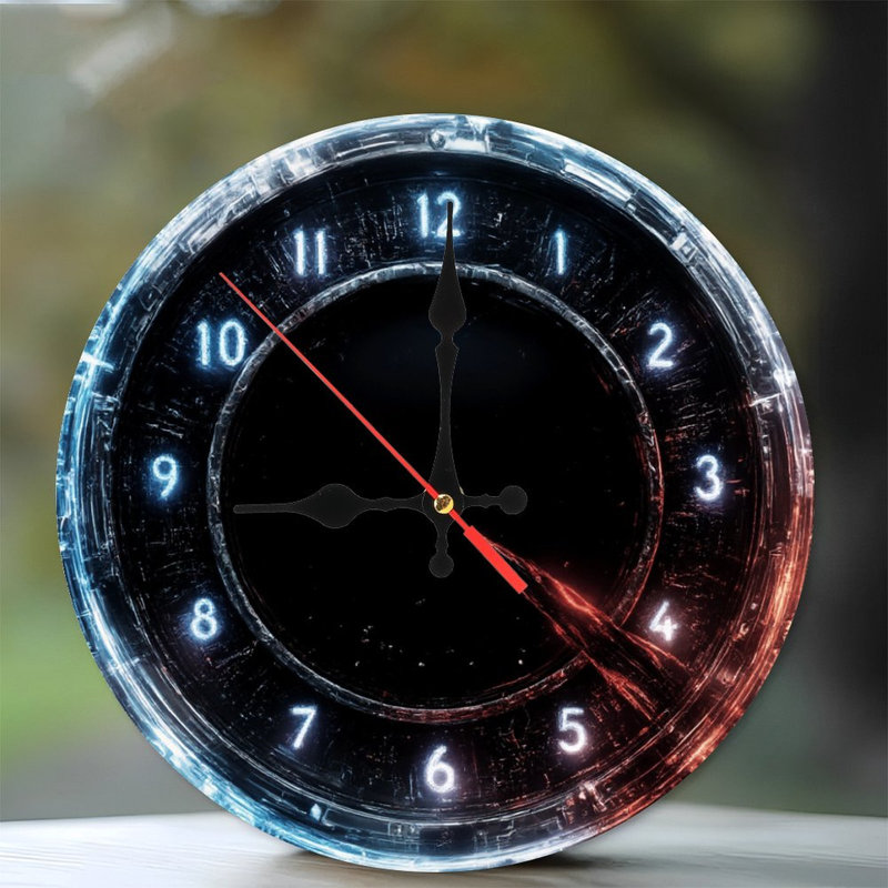 Horloge et chiffres lumineux