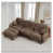 Brown+3 Seat+1Ottoman