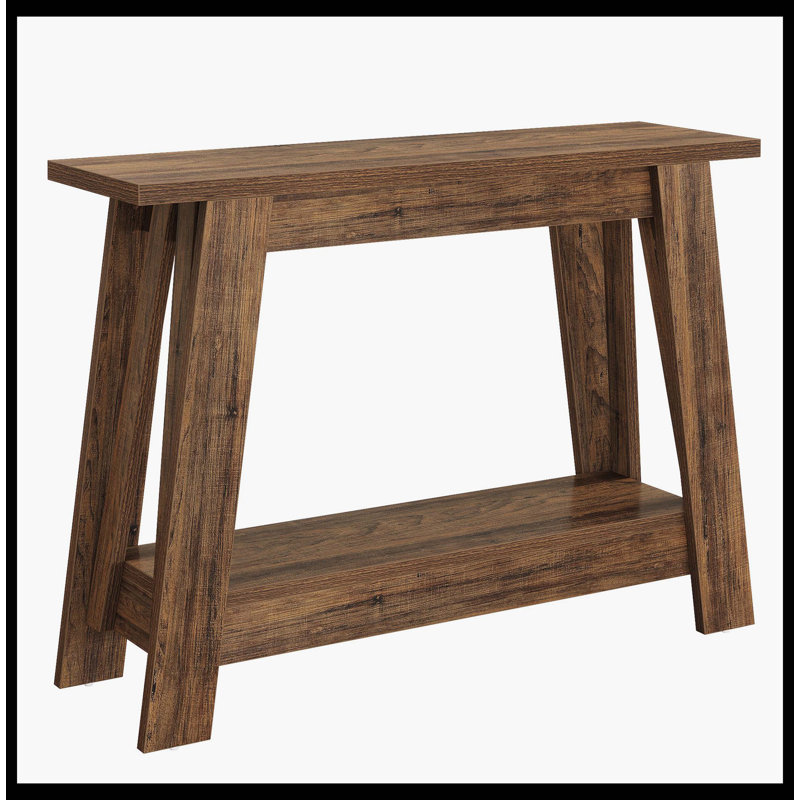 41.3" Console Table, 2-Tier Farmhouse Sofa Entryway Table With Storage