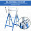 68.00cm W Steel Top Height-Adjustable Workbench