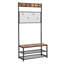 Alpaugh Hall Tree 92cm Wide with Bench and Shoe Storage