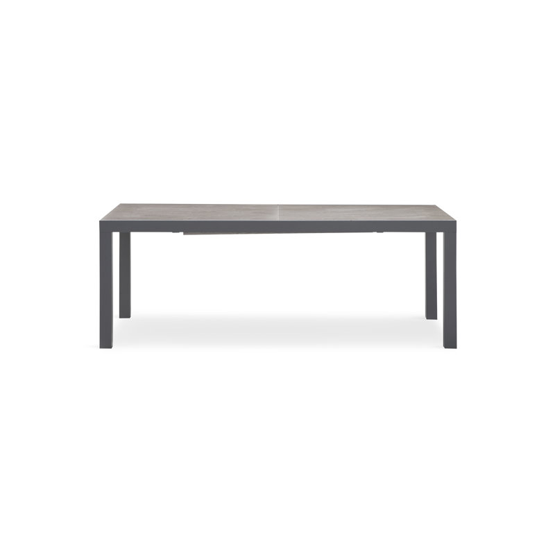 Dune Outdoor Dining Table, Barnwood, White