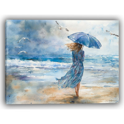 Seaside Reflections - Toile élégante à l'aquarelle