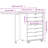 Jennavecia vidaXL MOSS 7-Drawer Chest with Desk & Wheels, Solid Pinewood, 41.5"x15.4"x29.3"-212607447