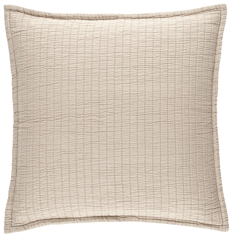 Boyfriend Matelasse Sham, Euro, Sand