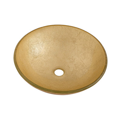 Récipient en verre moderne rond 16 x 16 Fine Fixtures