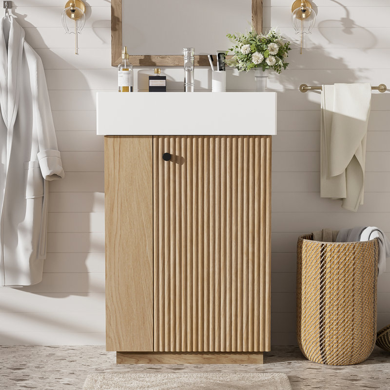 Meuble-lavabo 21,6 po avec lavabo en céramique