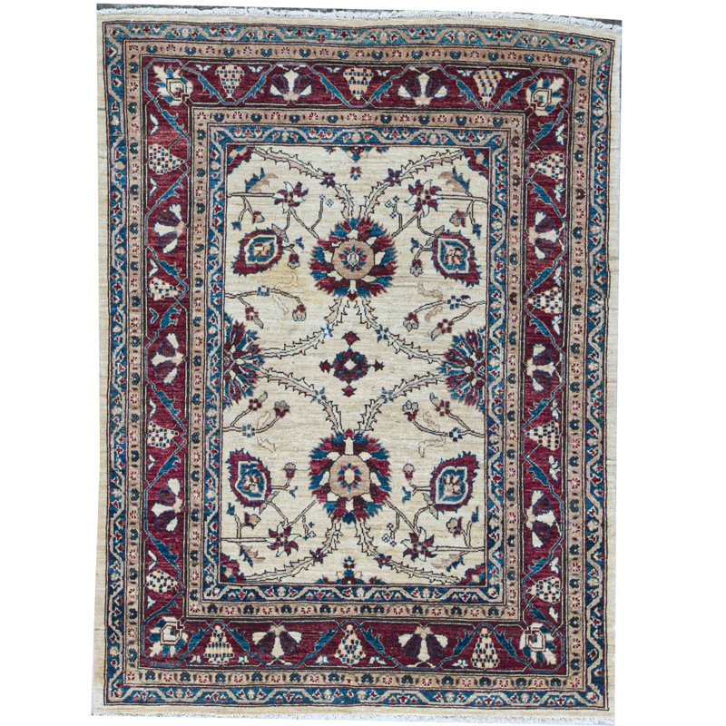 Tapis mauve de haute qualité noué à la main