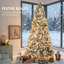 Arbre de Noël artificiel avec lumières claires, parfait pour la maison, le bureau et les décorations festives