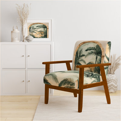 Chaise rembourrée Coastal Tropical