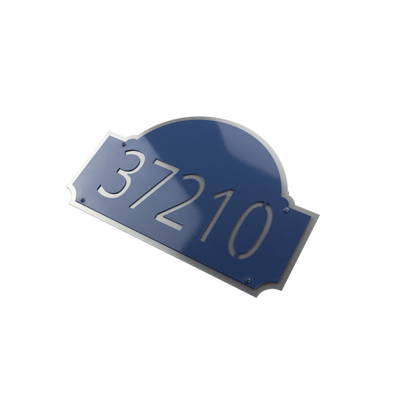 Fitzgerald Flush Mount One Line Wall Mount, Sea Blue/Silver