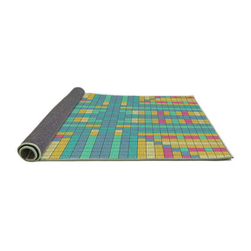 Tapis décoratif géométrique Putman, Rond 5 pi