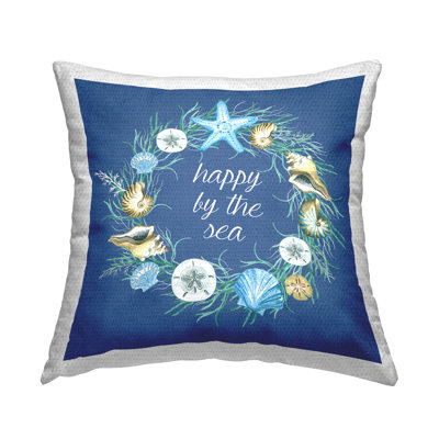Polyester Throw Square Indoor/Outdoor Pillow Cover & Insert