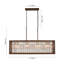4-Light Kitchen Island Handcrafted Crystal Chandelier 