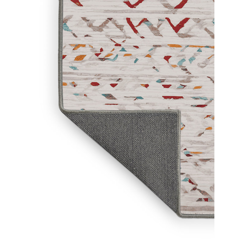 Tapis gris soyeux et moelleux, Rectangle de 5 pi x 8 pi