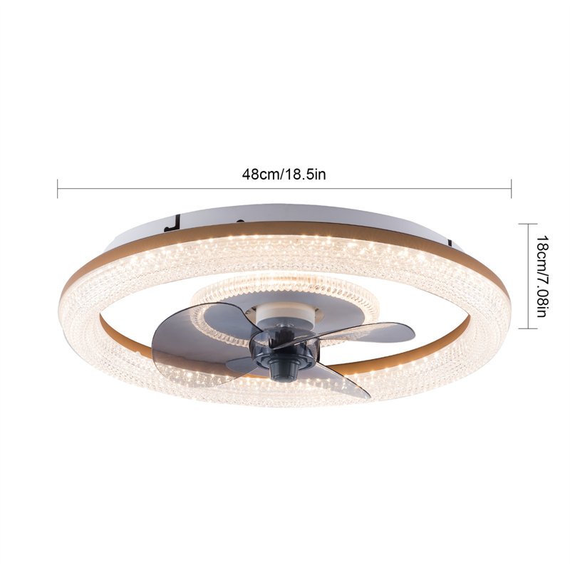 Damontra Ceiling Fan with LED Lights