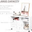 Support pour imprimante pour espace de bureau - Organisateur d'armoire mobile blanc avec roulettes, 2 casiers verrouillables, un tiroir et 3 tablettes pour ranger les fournitures avec roues de rangement