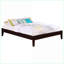 Grand pin & amp; Structure de lit plateforme en bois franc - capacité de 600 lb de cappuccino pour chambre principale / chambre d'amis