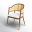 Godfrey Cane Back Arm Chair-105626716