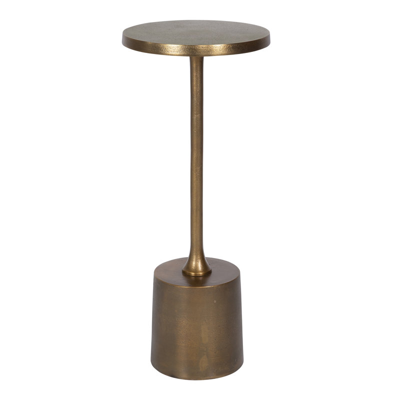 Element End Table, Brass Gold