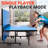 SereneLife Foldable Tournament-Grade Table Tennis Table with Wheels
