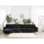 Childers 5 Seater Velvet Sofa Bed-412182803-412182801