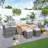 8 - Person Patio Conversation Set with Cushions