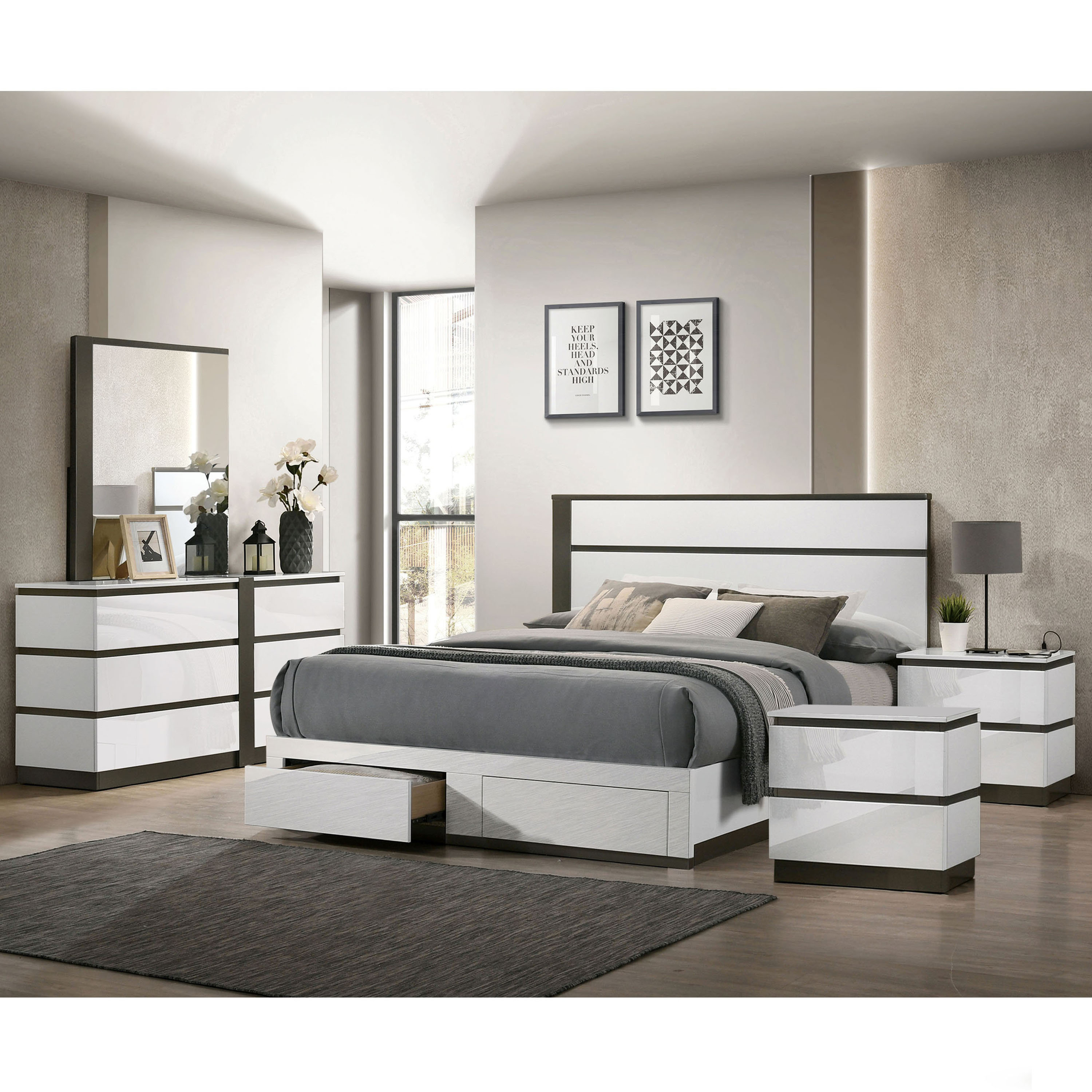 The WADE 4 PC BEDROOM SET available at Complete Suite Furniture