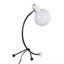 Lampe de travail contemporaine en métal noir et abat-jour en plastique blanc par Lumisource-1060309364