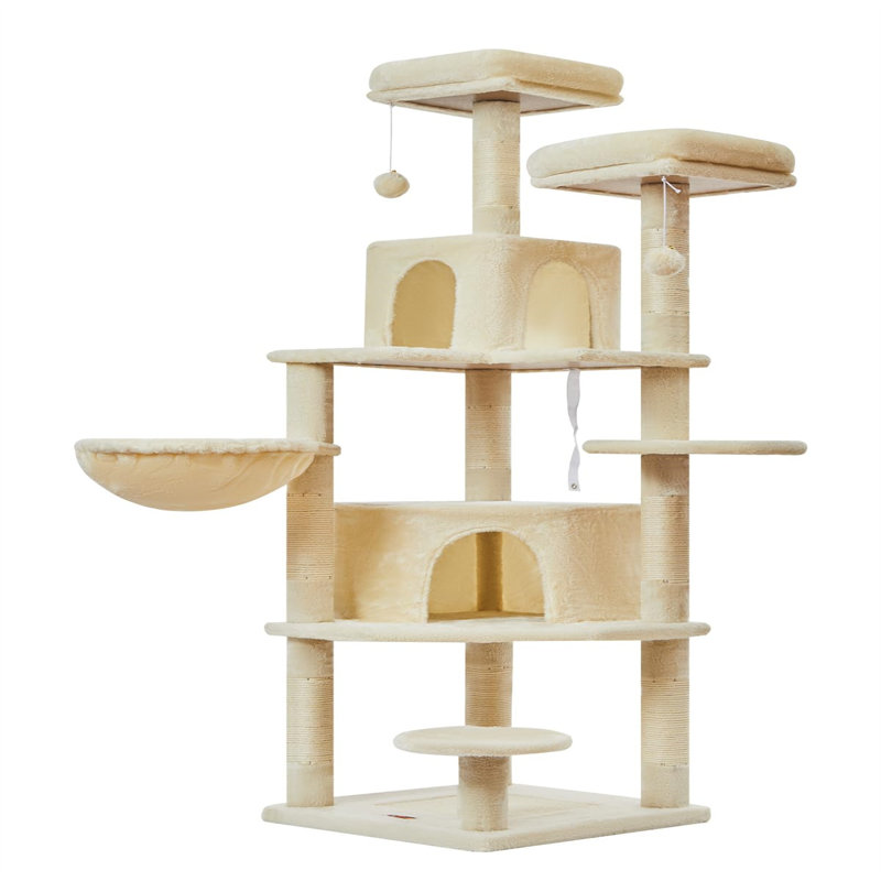 Arbre à chat H 60,59 po Fachan, Beige