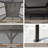 Toit rigide 10 pi L 10 pi. D Auvent en aluminium