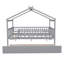 Lit en bois avec lit gigogne simple