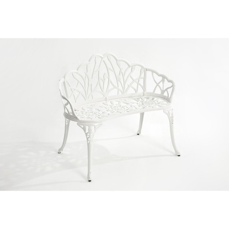 Banc en fonte d'aluminium, Blanc