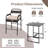5-piece Counter Bar Set Patio Rattan Counter Set With Cushioned Seat