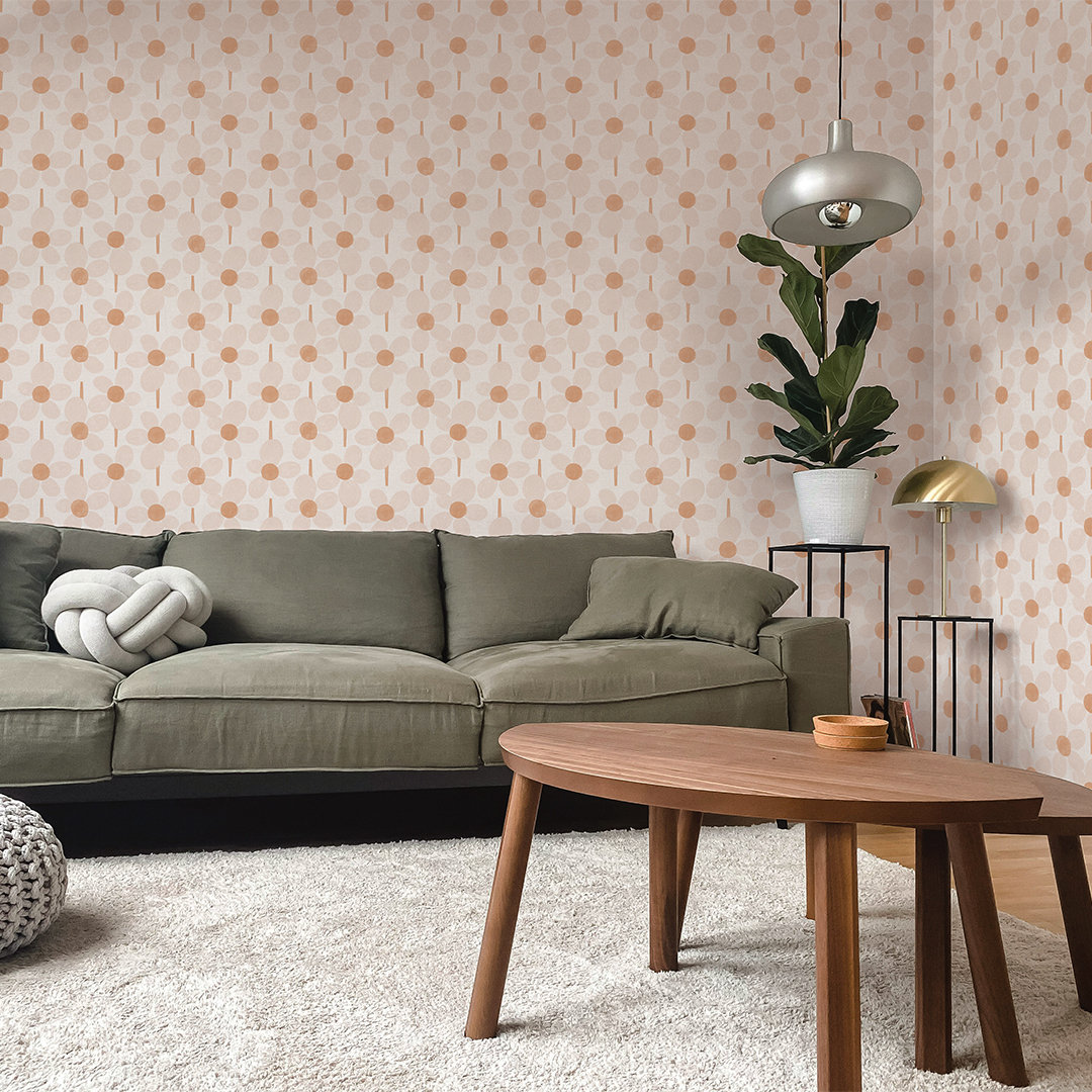 Tynesia Self-Adhesive Wallpaper Roll, Blush