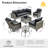 High Quality Pe Rattan Outdoor Sofa With Coffee Table And Rocking Chair 8-Piece Set-2025570630