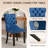 Modern Velvet  Wingback Tufted Solid Wood Upholstered Dining Chairs (Set of 2)-1203861890