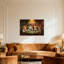 Animals Cats Playing Poker In Library Scene-816707741