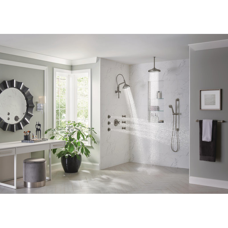 Invari® Sensori® Volume Control Trim with Cross Handle, Chrome