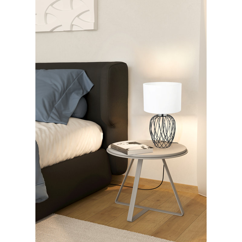 Metal Table Lamp, White