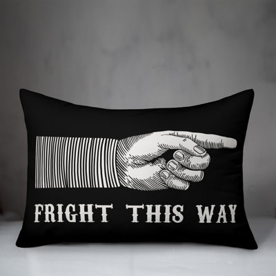  Fright this Way Lumbar Pillow