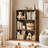 Adjustable Wooden Standard 3-Tier Bookcase-89479159-74708111