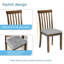 Ensemble de salle à manger carré L 34,5 po x l 34,5 po Crissman-1823094504-1823094505
