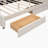 Upholstered Platform Bed with USB and 2 Drawers-853322167